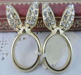 Fashion Rings Vintage Crystal Heart Pearl Portrait Gun Gem Jewelry Gift Love