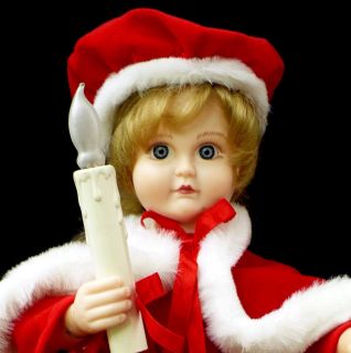 Vintage Animated Telco MOTIONETTES Electric Christmas Figure Mrs.Santa on P...