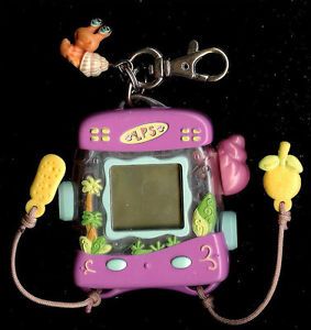 LPS Little Pet Shop Electronic Virtual Pet Keychain Toy Game Charm Hasbro Snail