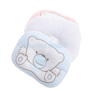 Bear Pattern Baby Infant Toddler Soft Sleeping Support Pillow Prevent Flat Head