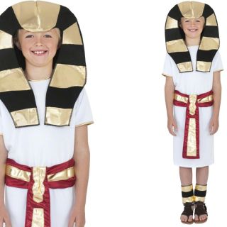 Boys Egyptian Prince King Pharaoh Boy Childrens Kids Fancy Dress Costume Hat