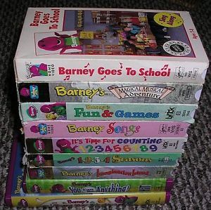 Barney Friends VHS Video Tape Childrens Movie Lot Baby Bop