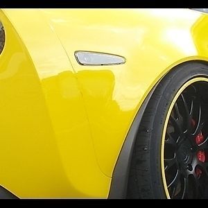 Corvette C6 Clear Side Marker Light Lenses Rear Pair