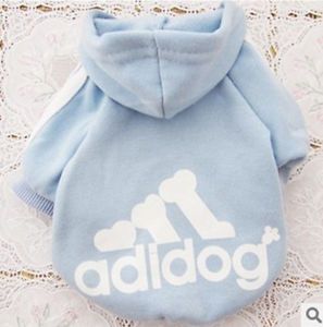 Small Dog Puppy Pet Hoodie Outfit Blue Sweater Apparel Clothes Free Shipsize XS