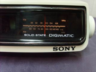 Vtg Sony Digimatic Flip Clock Alarm Radio TFM C480W WOW