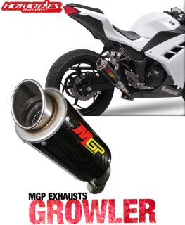 Kawasaki Ninja 300 2013 Hot Bodies MGP Growler Carbon Fiber Motorcycle Exhaust