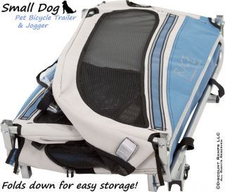 New Bicycle Small Pet Dog Travel Pull Behind Folding Jogging Trailer PT 10201