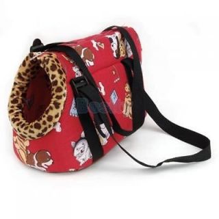 3 x Soft Dog Cat Pet Travel Carrier Tote Shoulder Bag Purse Size Small Red