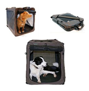 Bergan Canine Soft Sided Portable Travel Pet Dog Crate Cage Folding Pen 4 Sizes