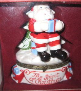 "Villeroy Boch Christmas Santa Trinket Box" Spirit of Christmas Santa's Treats
