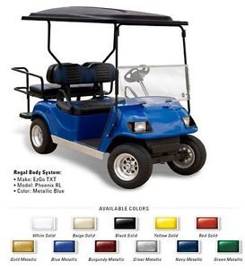 EZGO TXT Golf Cart Complete Color Through Body Set w Light Kit 11 Colors