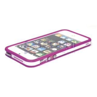 TPU Bumper Frame Silicone Skin Case for iPhone 5S 5 5th w Side Button