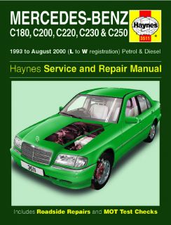 Haynes Workshop Repair Manual Mercedes C Class 93 00
