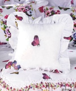 Butterfly Bouquet Bedroom Bedding Bedspread Shams Pillow Window Treatments