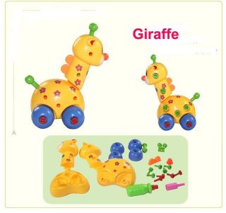 Kid Child Cartoon Animal DIY Disassambly Toy Car Baby Developmental Toy Gift