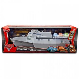  Cars 2 Combat SHIP Playset Carry Case w 3 Diecast Lights Sounds New