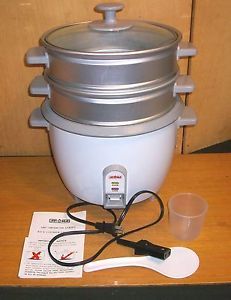 Aroma Arc 722 10 Cup Rice Food Cooker Steamer 6 Pcs w Instructions