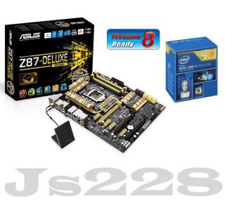 Asus Motherboard Z87 Deluxe Dual Intel Core i7 Processor i7 4770K Combo Set
