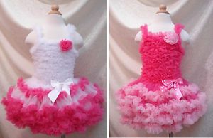 1pc Baby Girl Kid Ruffle Tutu Formal Pageant Dress Skirt Outfit Costume Clothes