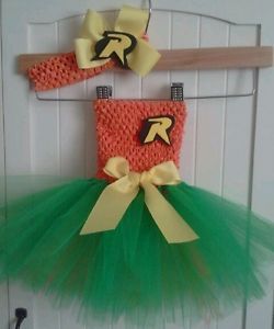 Super Hero Robin Birthday Tutu Dress Costume Party Halloween 0 24 Mos