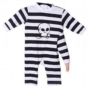 Funny Scary Mutant 3 Arm Baby Skull Boys Girls Halloween Costume Infant