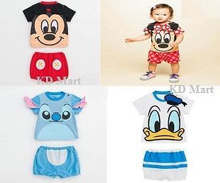 New Baby Boys Girls Micky Minnie Mouse Animal Costume Outfit Clothes Size 0 1 2