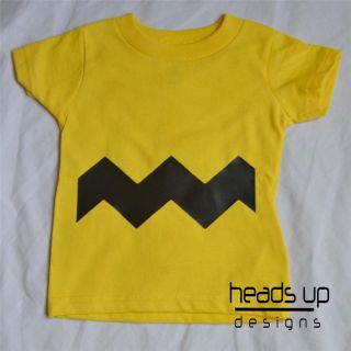 Charlie Brown Shirt Charlie Brown Costume Baby Onesie Boy Girl Kid Newborn Adult