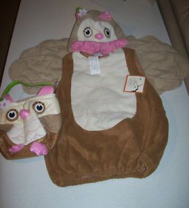 New Pottery Barn Kids Girls Owl Costume Treat Bag 4 6 4 5 6
