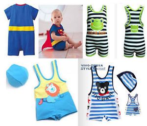 Baby Boy Swimsuit Kids Swimwear 1 7Y Swim Costume Bathing Trunks New Lion Frog