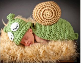 Baby Infant Snail Costume Crochet Photo Photography Prop Months Newborn L103
