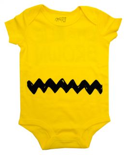 The Peanuts Charlie Brown Stripe Costume Baby Creeper Romper Snapsuit