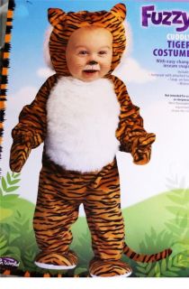 Infants Boys Girl Halloween Costume Plush Tiger Tigger 0 3 6 9 12 Months New