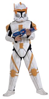 Star Wars Clone Trooper Cody Deluxe Child Costume Jumpsuit Armor Kids Halloween