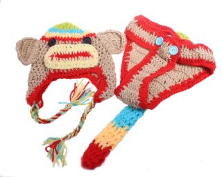 23 Crochet Knitted Baby Hat Girl Boy Diaper Snail Photography Prop Dress Costum