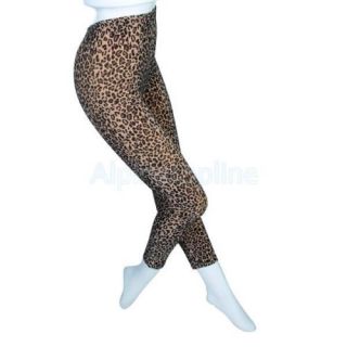 Fashion Women Leopard Print Footless Leggings Tight Pants Dark Brown New
