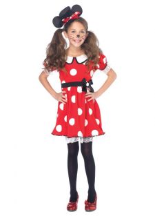 Toddler Girls Minnie Mouse Dress N Hat Outfit Kids Childs Halloween Costume New