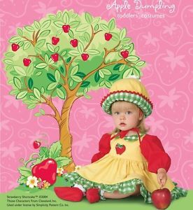 Sewing Pattern Simplicity 4773 Baby Toddler Strawberry Shortcake Costume Sz 6M 4