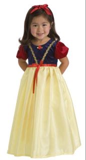 Precious Royal Snow White Princess Yellow Blue Red Gown Girl Costume