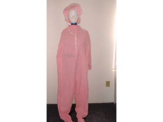 Big Baby Jammies Onesie Halloween Costume Adult Pink