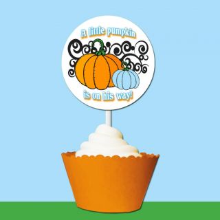 Baby Shower Little Pumpkin Invitations Halloween Fall Personalized Favor