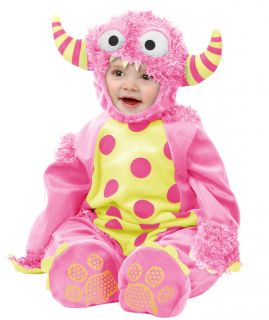 Toddler Kids Girls Cute Pink Monster Halloween Costume 2 4T