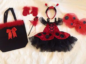 Toddler Costume 2T Ladybug Halloween Costume Tutu Dress Authentic Kids EXTRAS 2