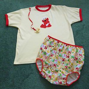 Adult Baby Diaper Set Sesame Street Baby Elmo Chest 47"