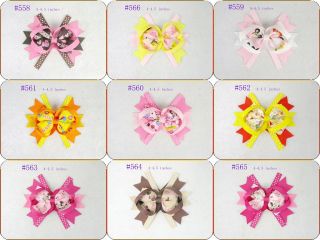 Lots 10 Baby Infant Girl Costume Boutique Hair Bows Clips 4 4 5"