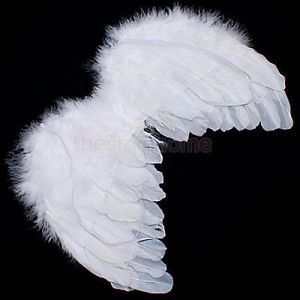 6 18mo Baby Toddler Costume Angel Feather Wings White
