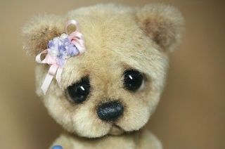 OOAK Teddy Bear Artist Made Sculpted Face Needle Felted Kimbearlys