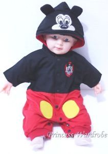 Baby Infant Mickey Mouse Halloween Party Costume NB 18M