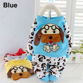 Baby Kid Toddler Boy Girl Animal Dog Suit Outfit Outwear Cloth Costume Shirt Set