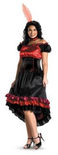 Can Can Cutie Sexy Saloon Girl Adult Plus Womens Costume Dress Party Halloween