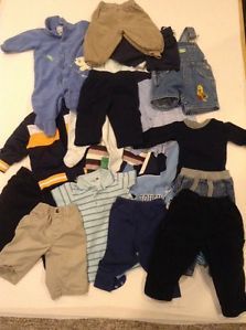 Huge Lot of 20 Baby Boy Clothes 6 to 12 Months Children's Place Sesame Street
